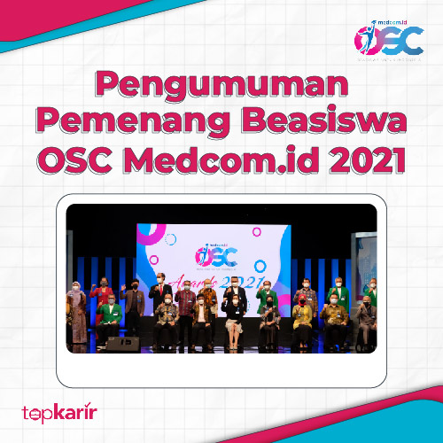 Pengumuman Pemenang Beasiswa OSC Medcom.id 2021 | TopKarir.com
