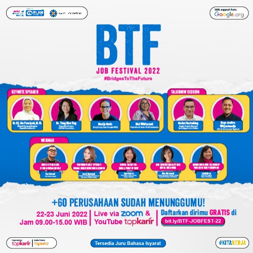 Webinar BTF Job Festival 2022 #BridgesToTheFuture Day-1 | TopKarir.com